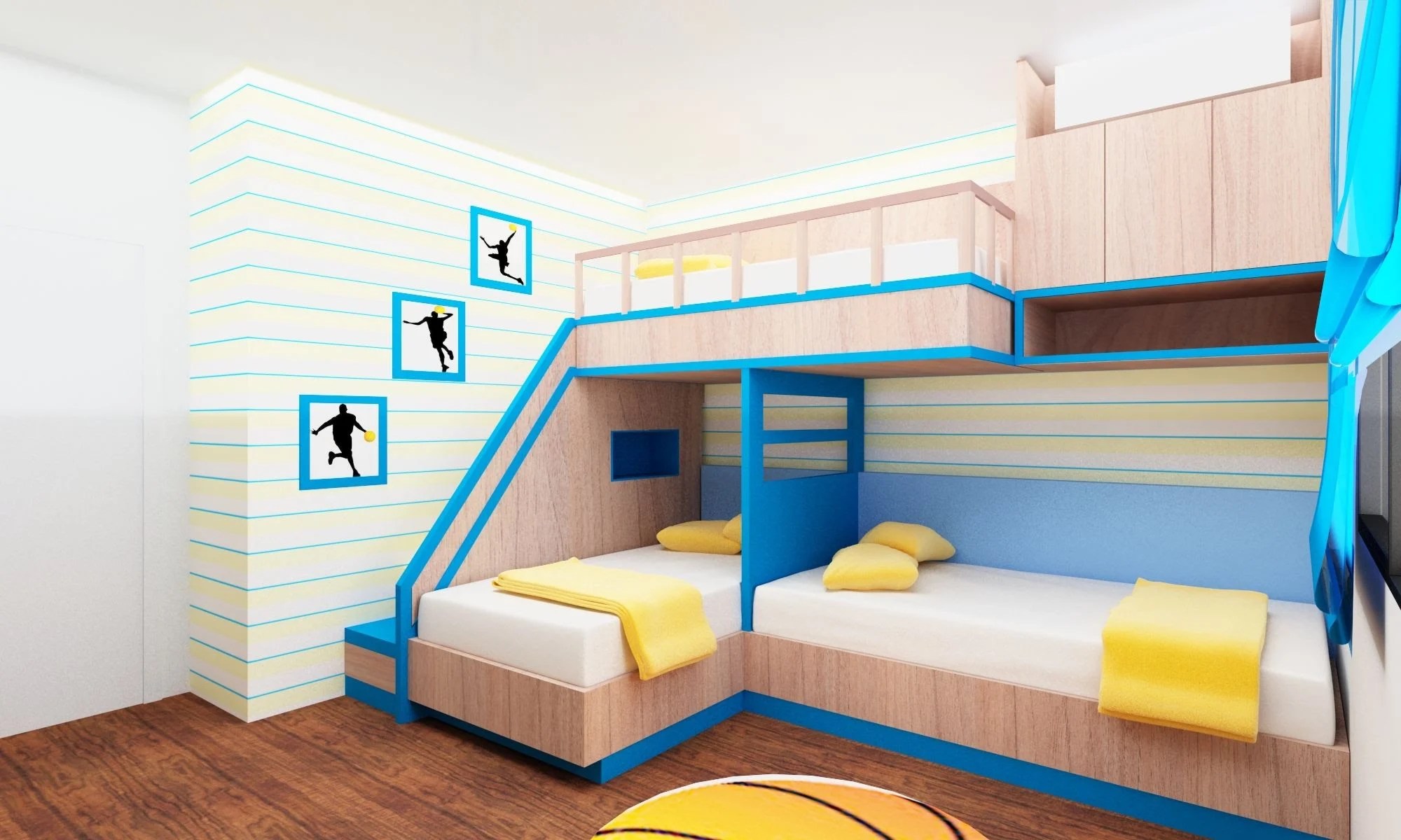 20 Beautiful Children's Room Designs with Bunkbeds