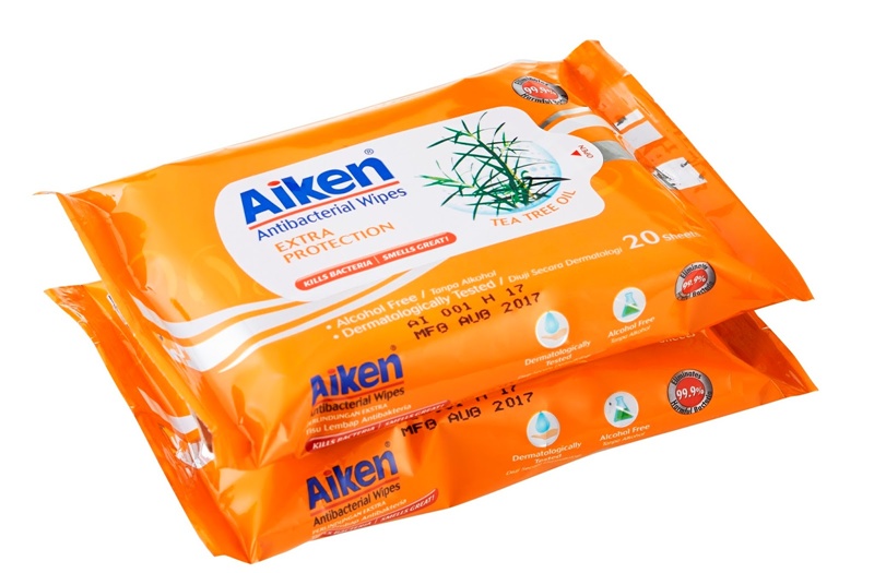 Terkini di pasaran Tisu Lembap Wet Tissue Antibakteria AIKEN