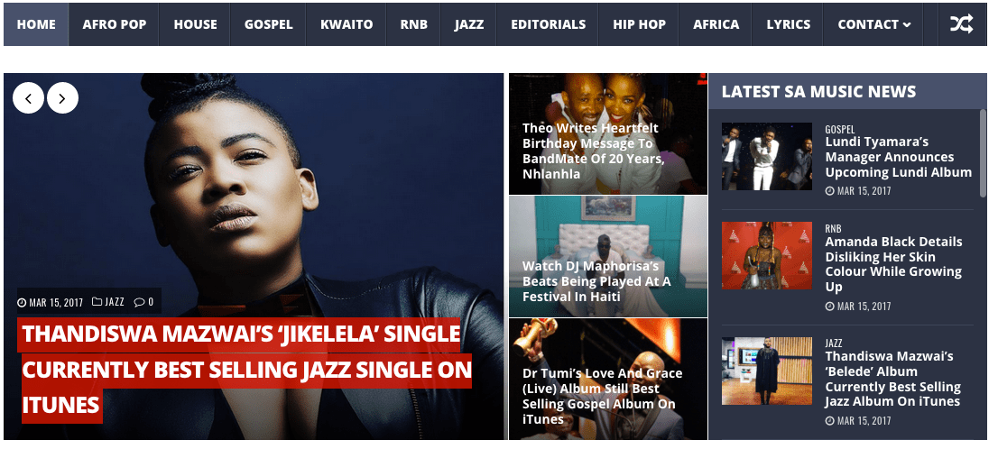 SA Music Magazine Nine80 Digital Media