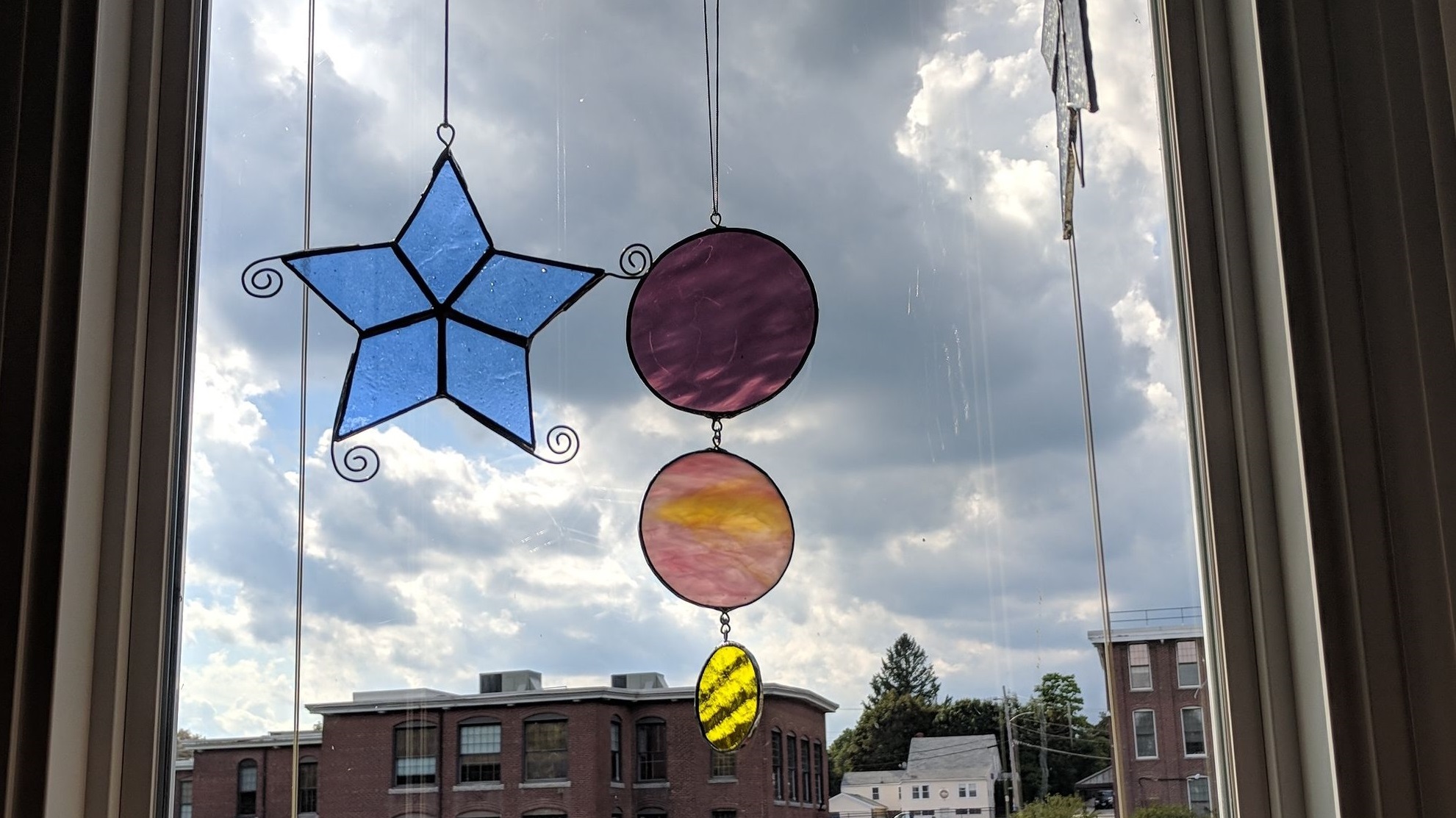 Stained Glass Mobiles Part 1 ORBITED BY NINE DARK MOONS