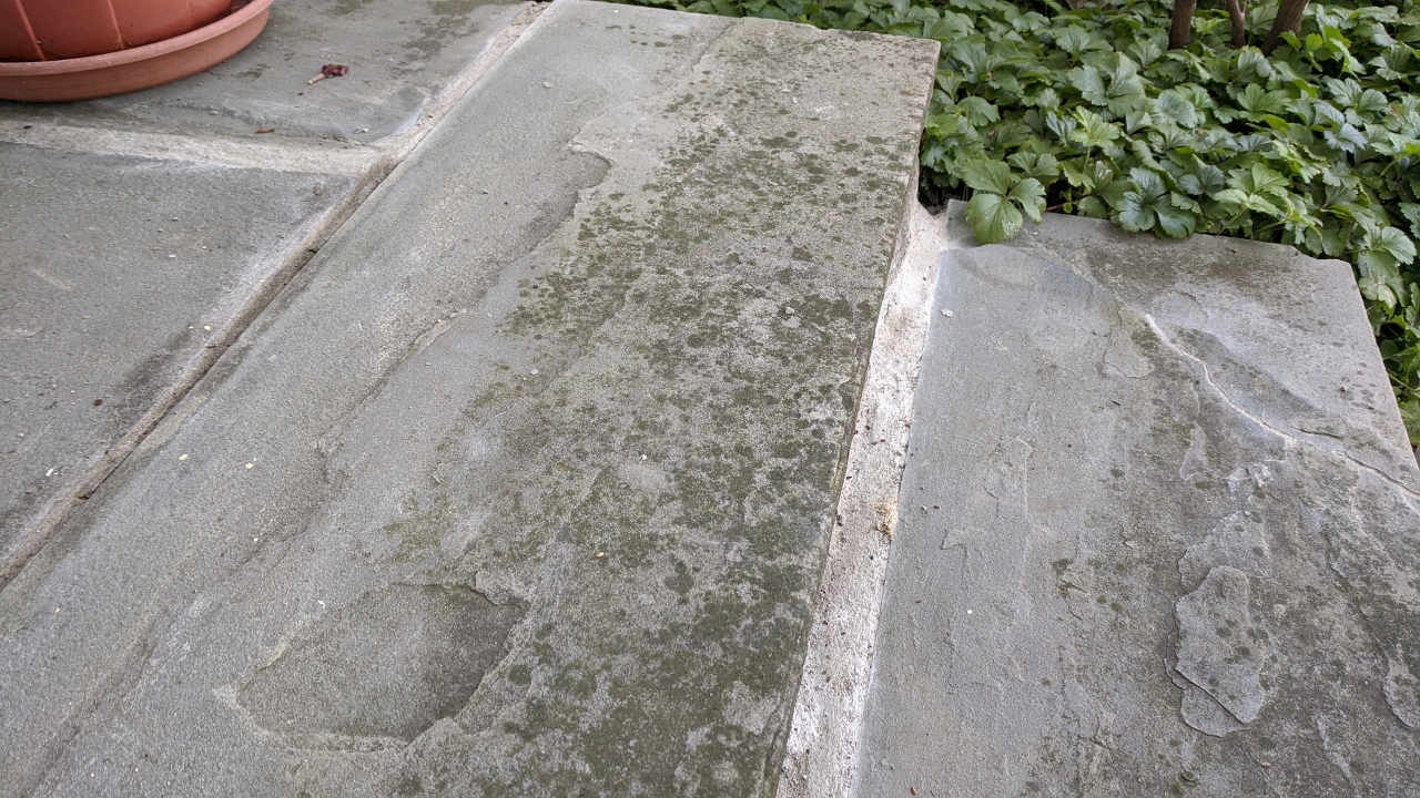 Repointing Slate Steps Part 2 ORBITED BY NINE DARK MOONS