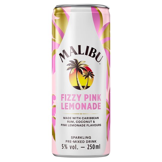 You Can Now Get Cans Of Malibu Fizzy Pink Lemonade