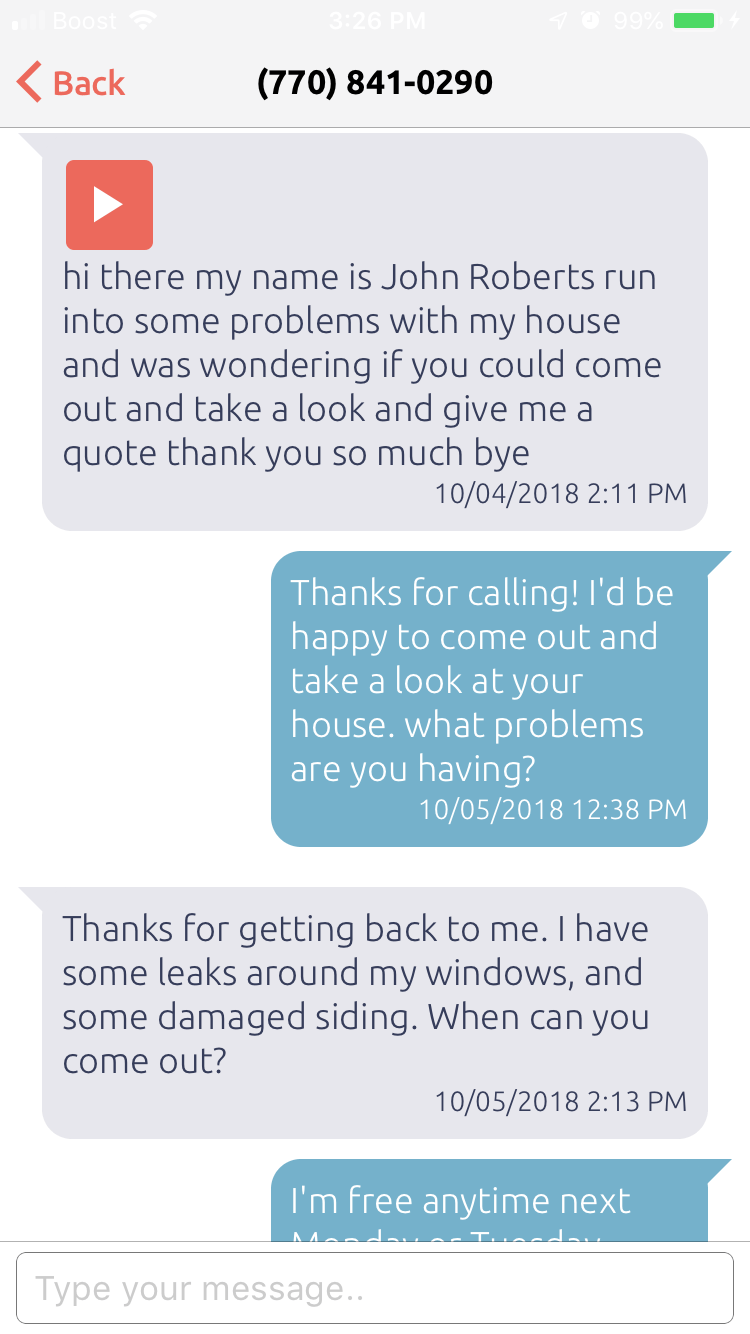 Respond to voicemails with a text in case you're in a meeting, so you