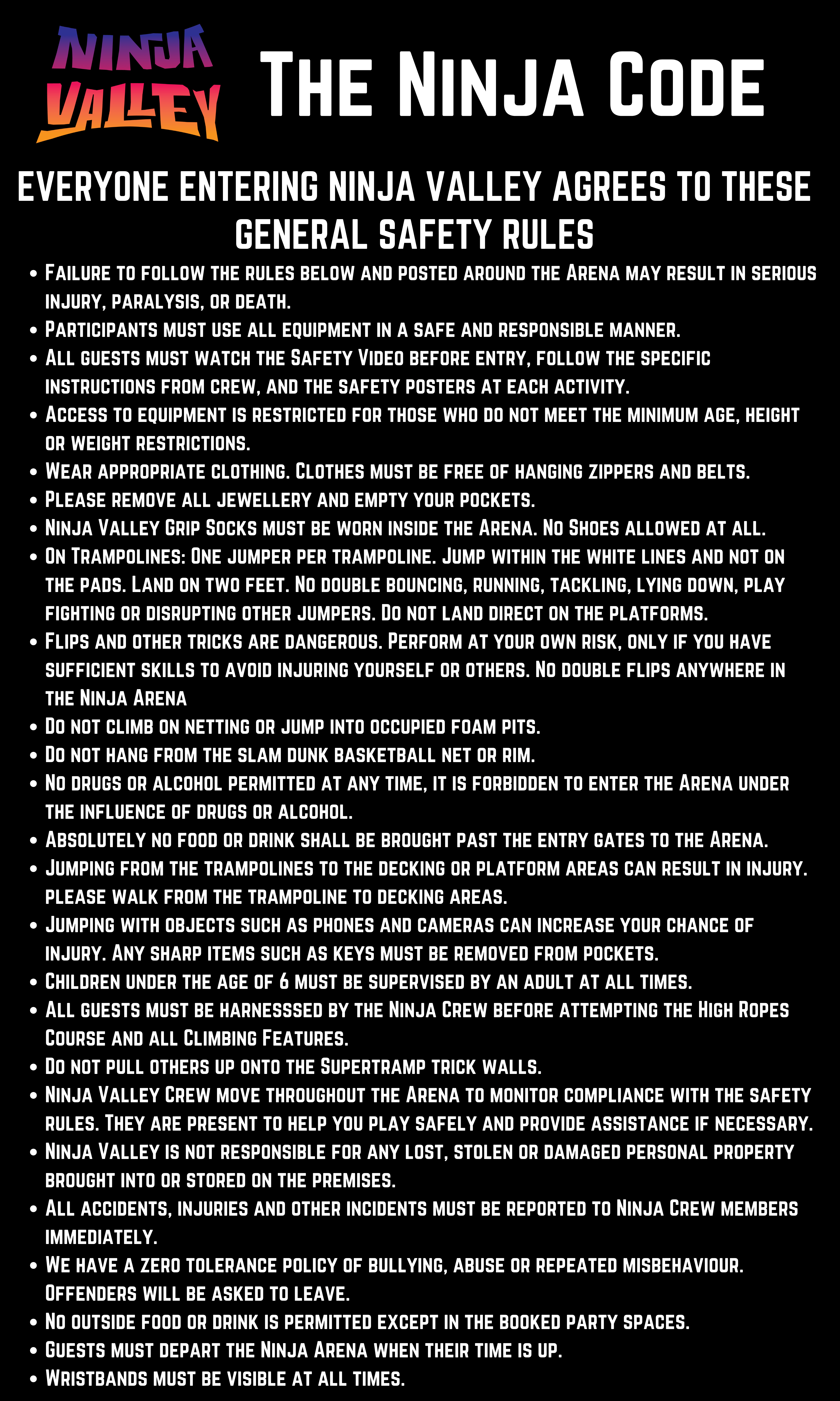 The Ninja Code Ninja Valley