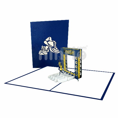 Ninrio 3D Popup Card Running Card Sport 3D Popup Card