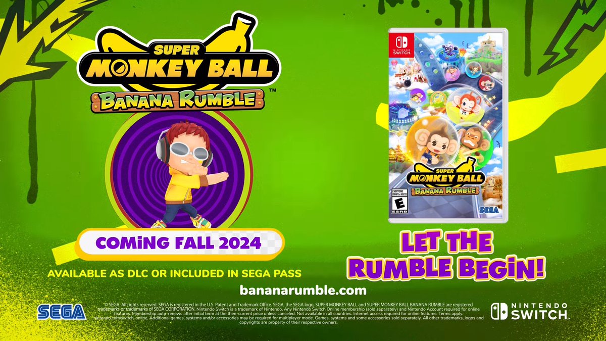 Super Monkey Ball Banana Rumble Beat Jet Set Radio reveal