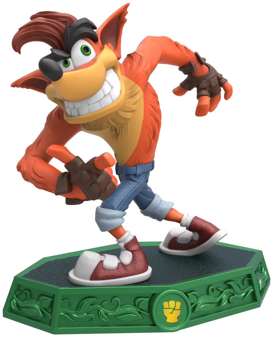 Skylanders Imaginators Crash Bandicoot footage, overview, toy image