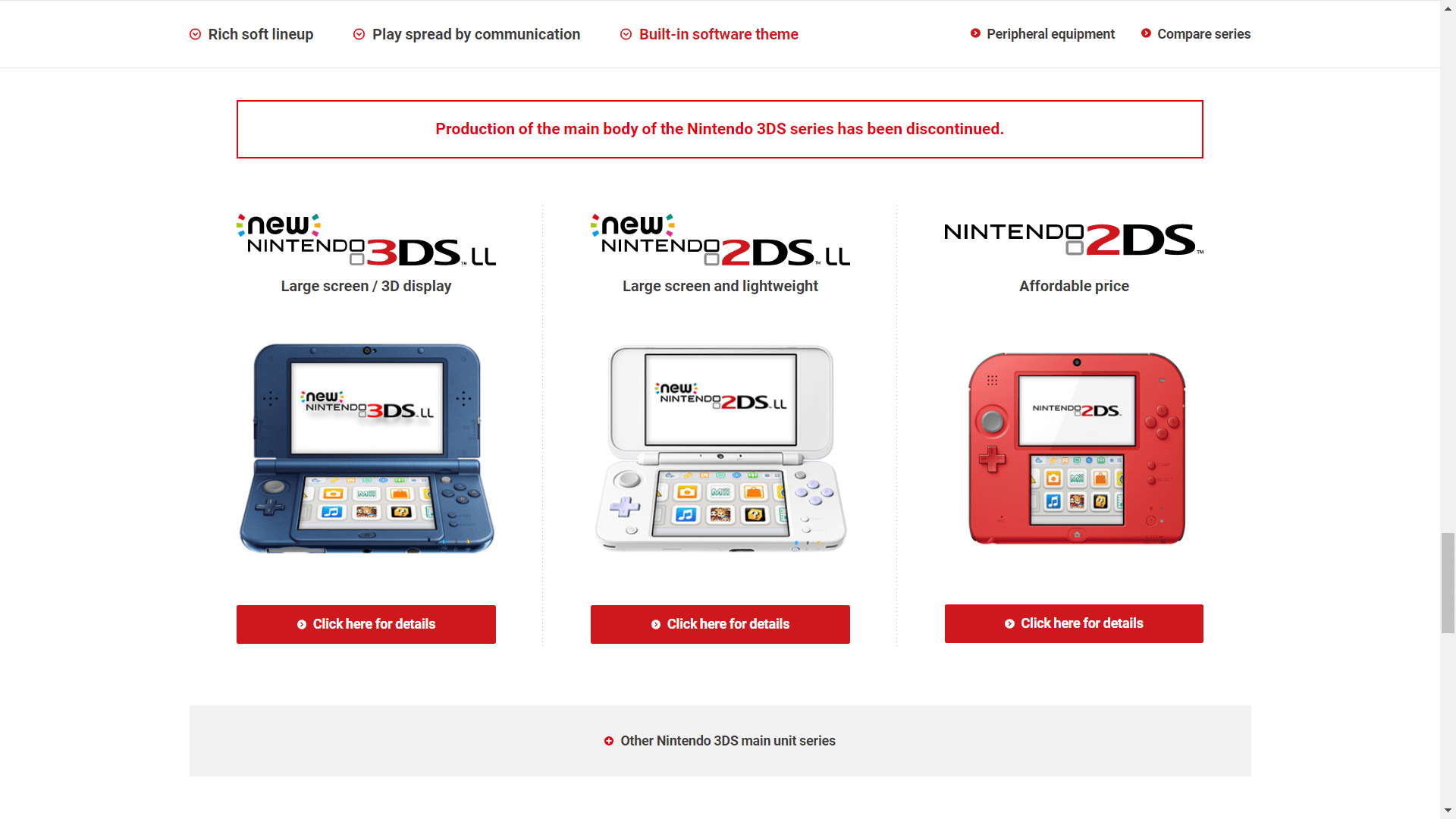 Nintendo ends production on the Nintendo 3DS family of systems