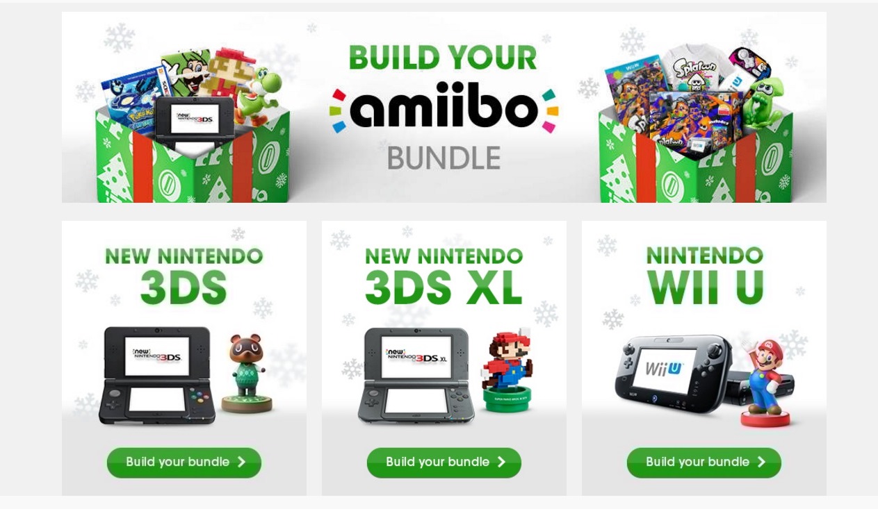 Build your own Wii U, New 3DS, or New 3DS XL bundle on the Nintendo UK