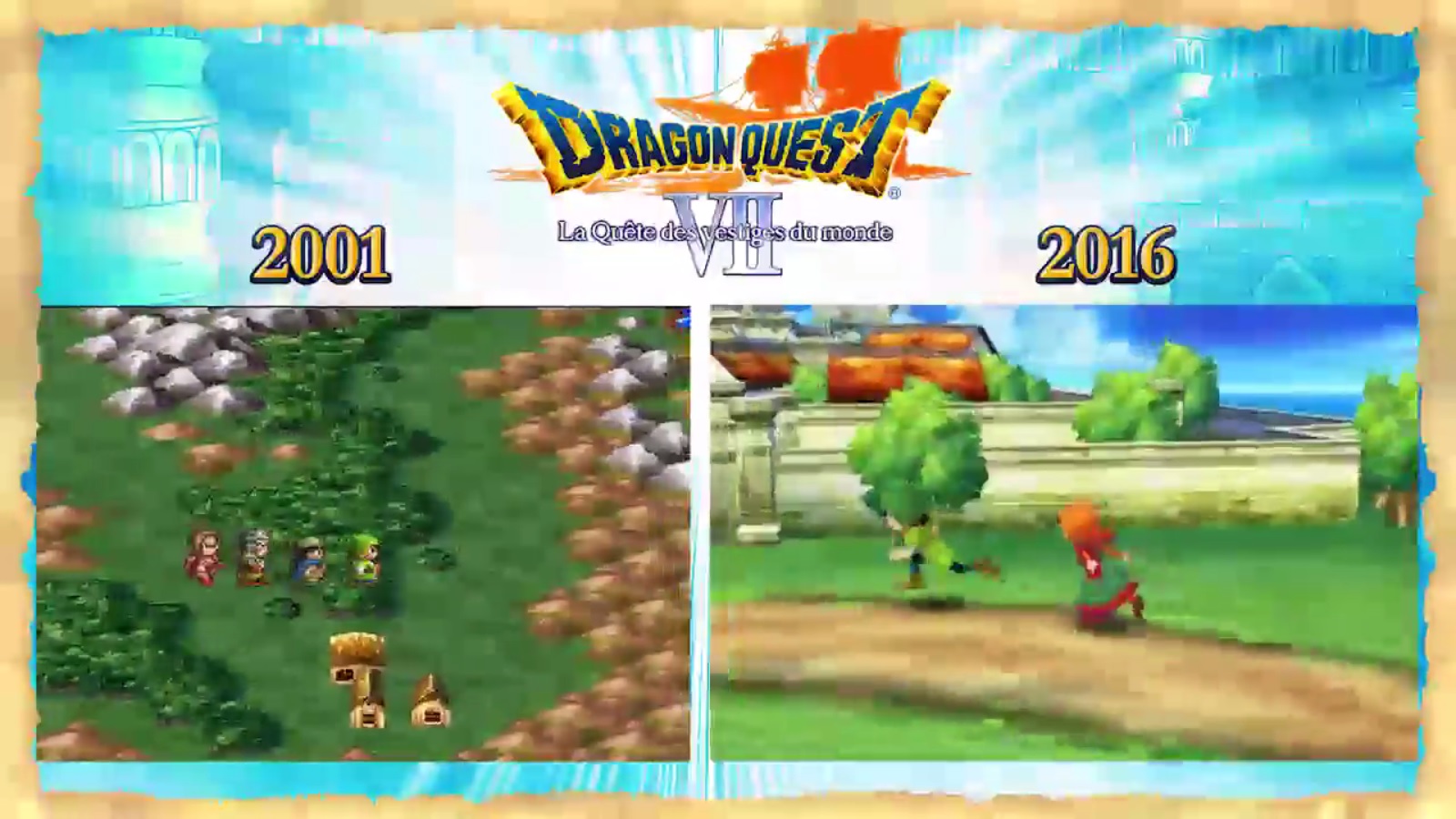 Dragon Quest VII official comparison video Nintendo Everything