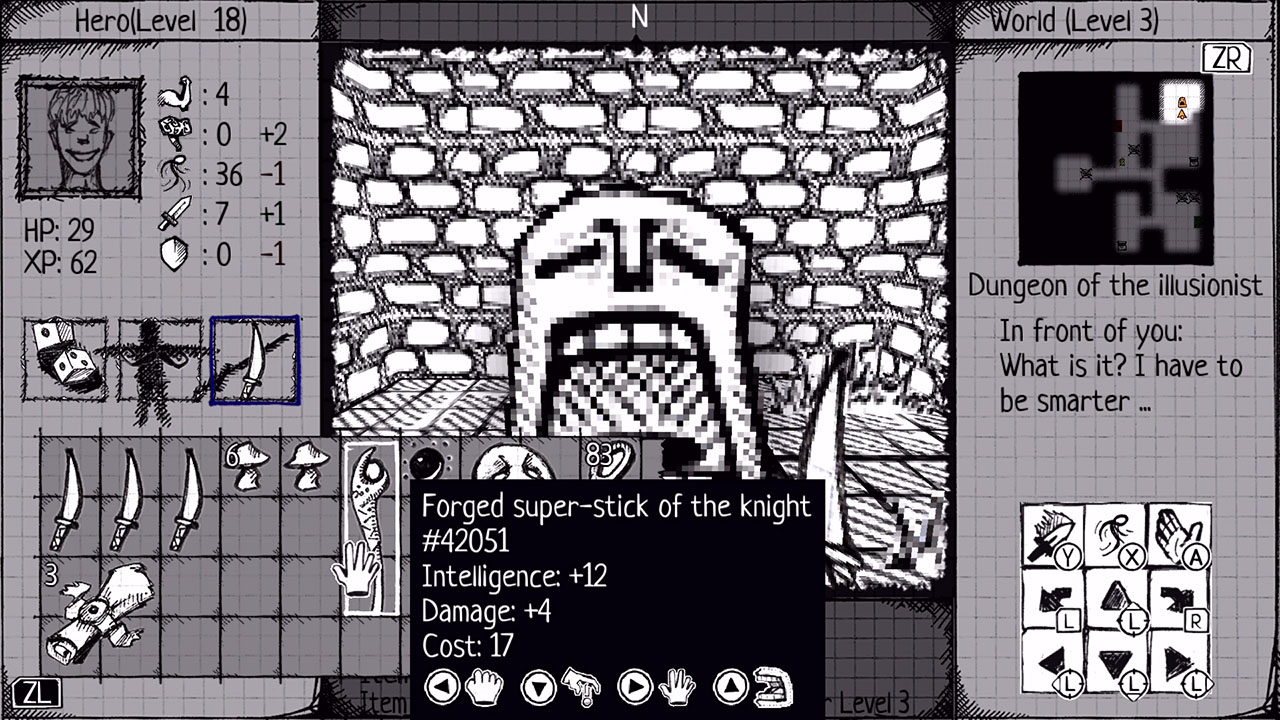 Handdrawn RPG Drawngeon Dungeons of Ink and Paper hitting Switch this month