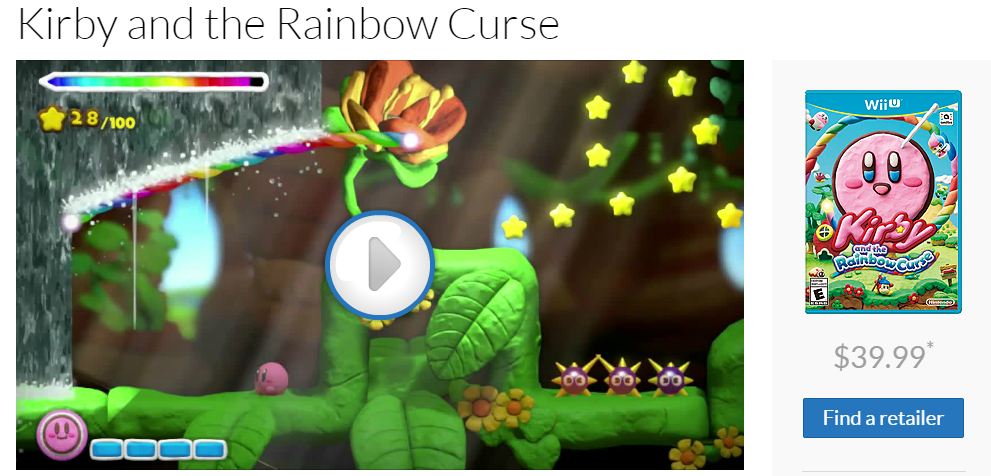 Kirby and the Rainbow Curse officially priced at 40 Nintendo Everything