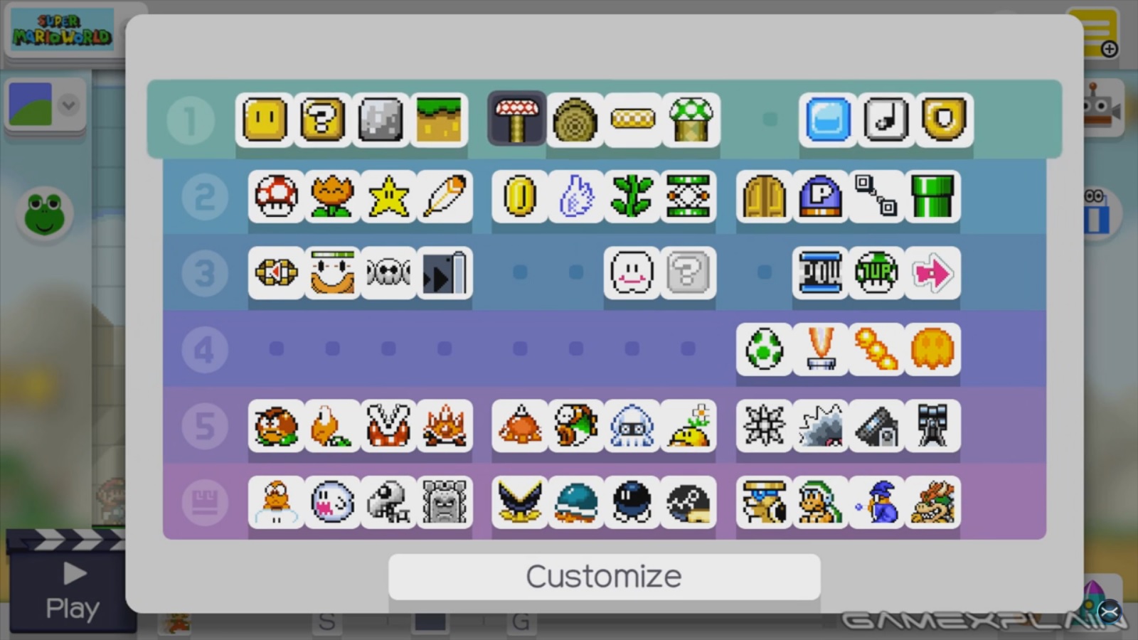 Super Mario Maker menu Easter egg has ties with Mario Paint