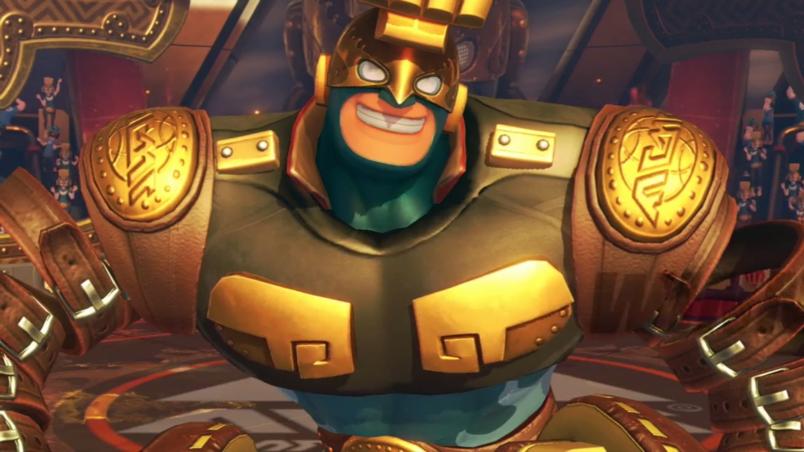Max Brass is ARMS' first new DLC character, Spectator Mode coming this