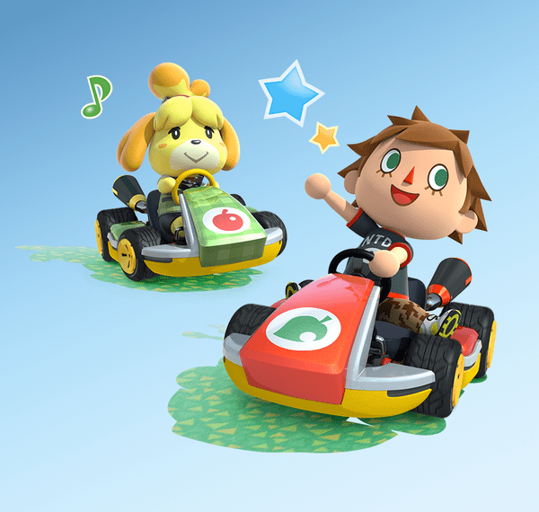 Mario Kart 8 Animal Crossing DLC art
