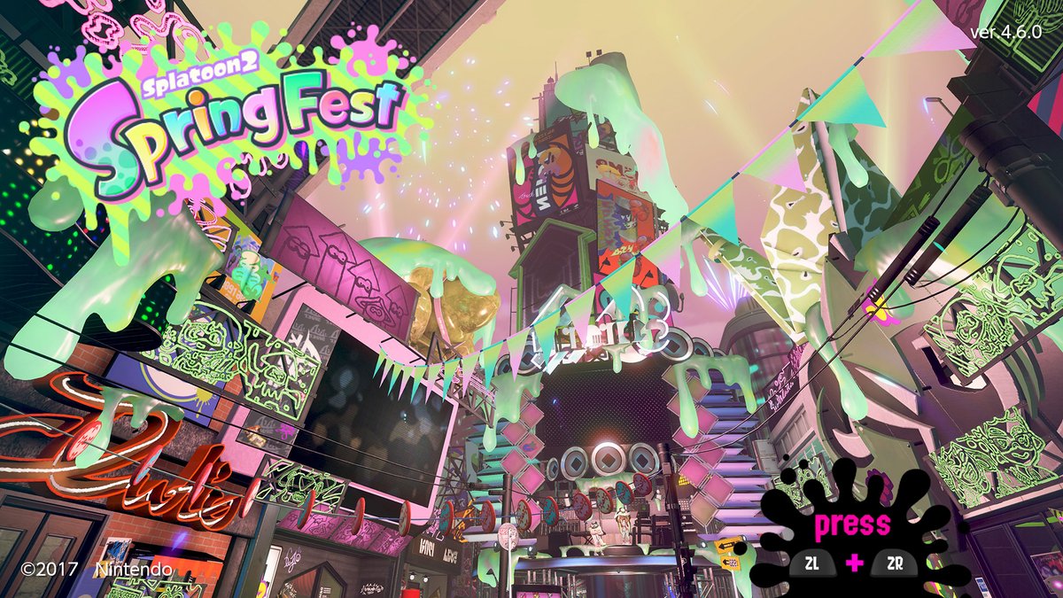 Splatoon 2 Spring Fest announced with Splatfest and gear; version 4.6