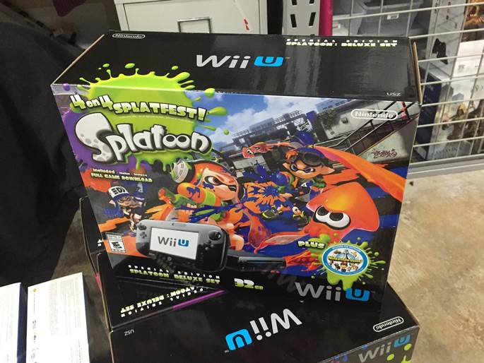 Photos of the Splatoon Wii U bundle