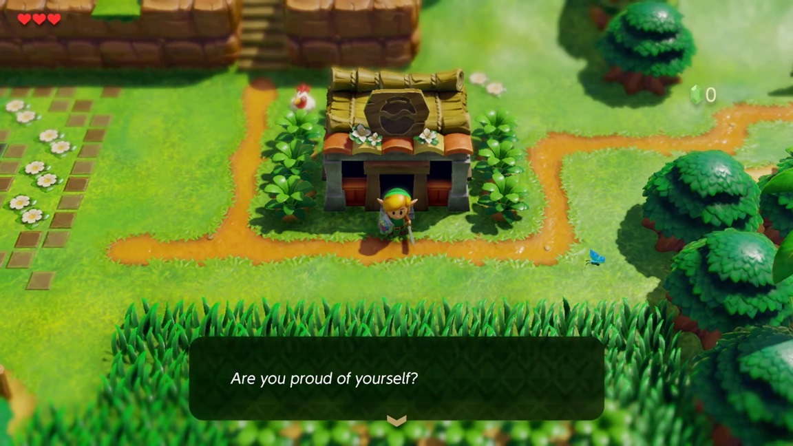 Video A look at what happens when you try to steal in Zelda Link's