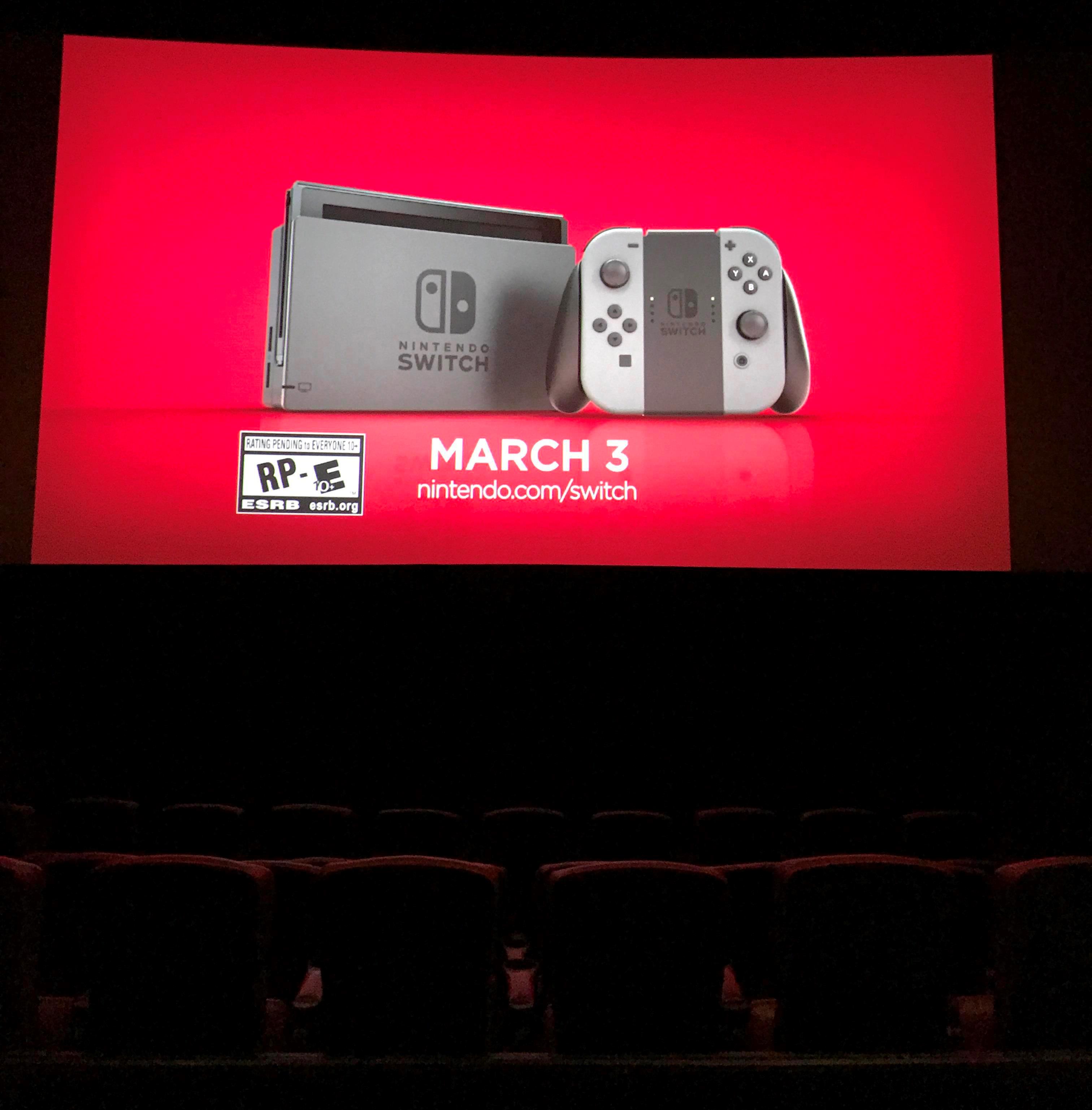 Switch commercial being shown in movie theaters Nintendo Everything