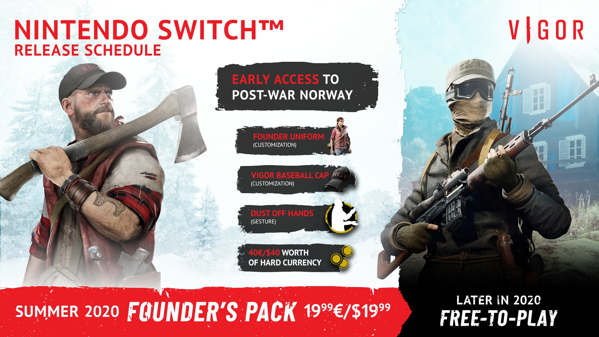 Vigor launches on Switch this summer with Founder's Pack followed by