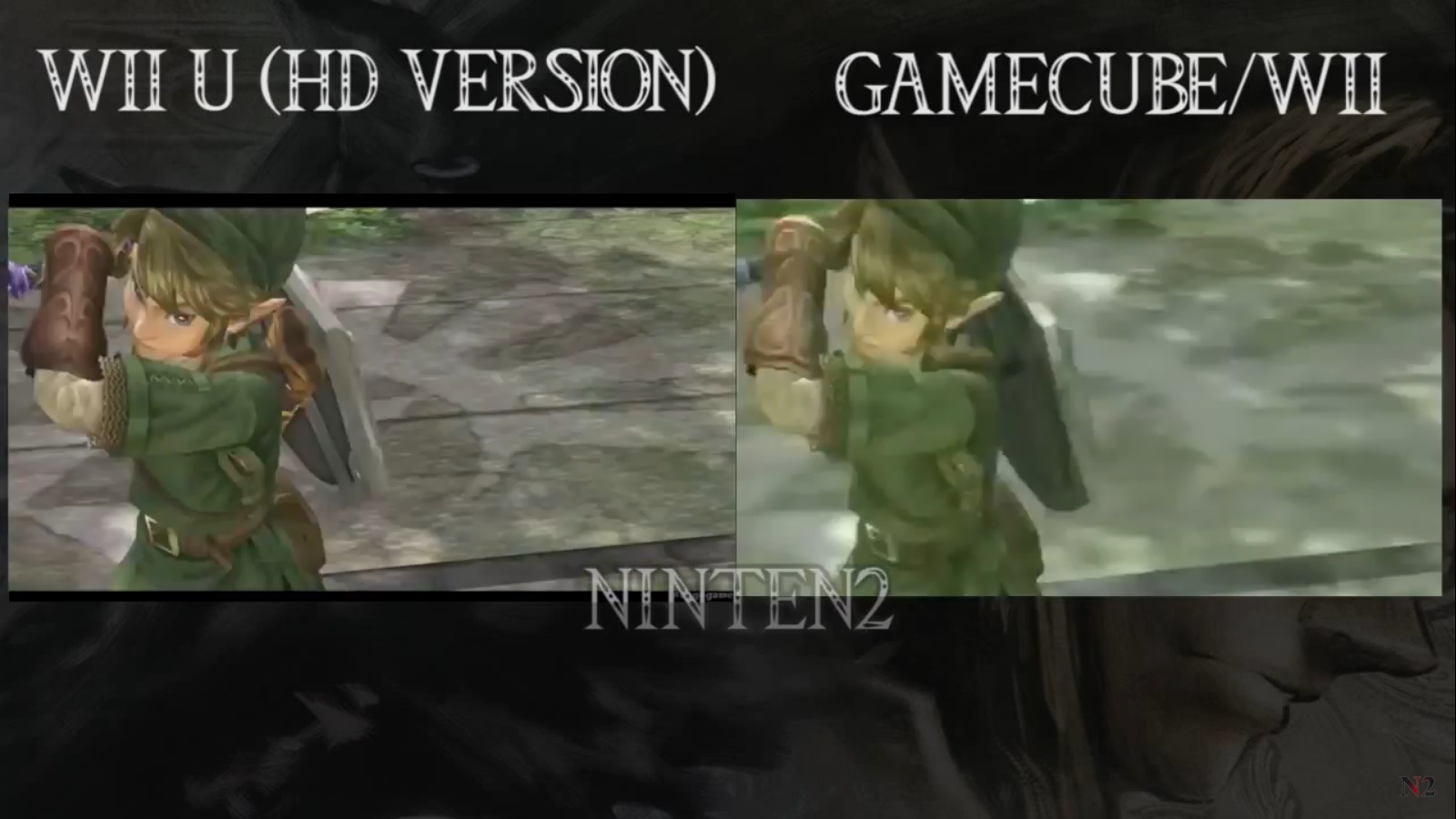 Zelda Twilight Princess HD vs. original comparison