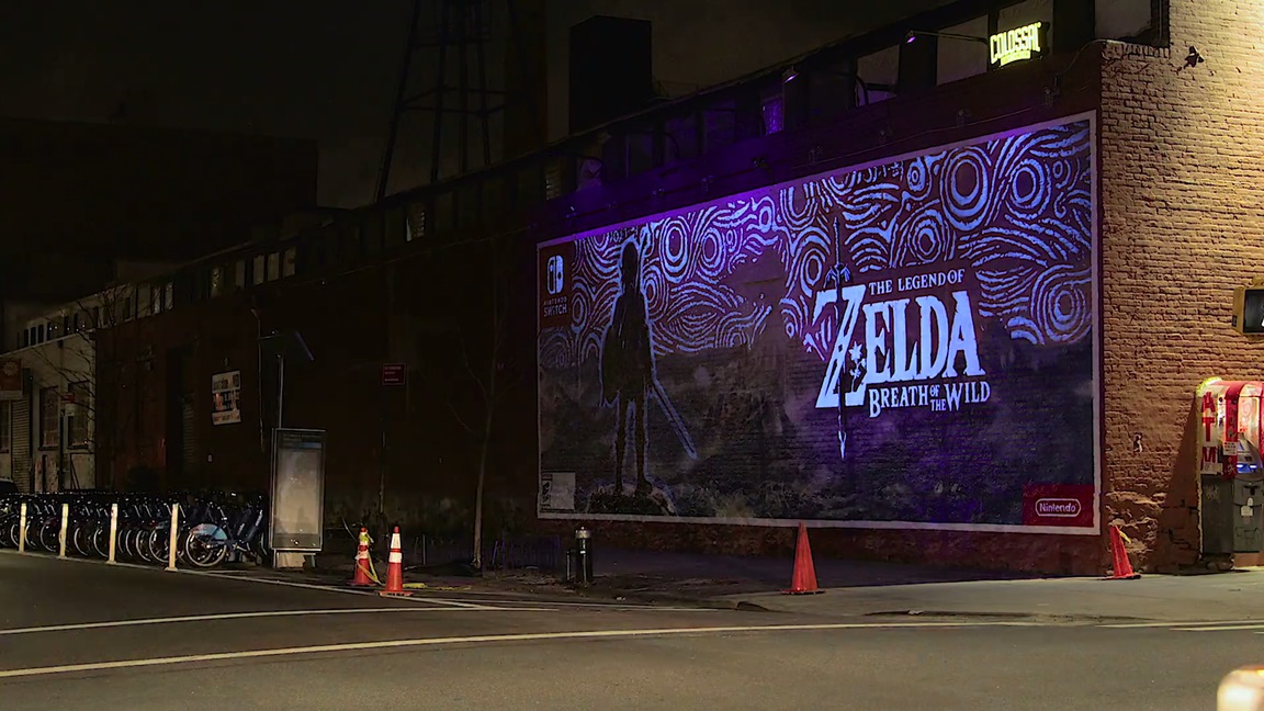 Video A look at creation of the blacklight mural for Zelda Breath of