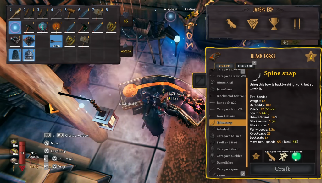 How to Craft Arbalest Crossbow and Spine Snap Bow in Valheim Nintendo
