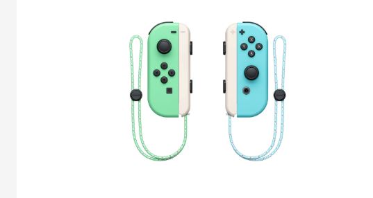 Animal Crossing themed JoyCons and dock are available separately