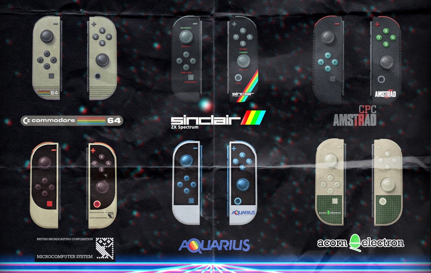 Check Out These Snazzy JoyCon Designs Inspired By The 80’s Classic