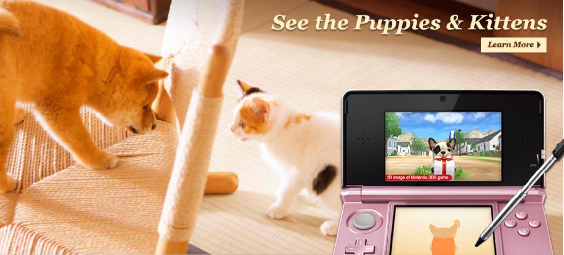 All nintendogs + cats 3DS Versions Finally Return At North American 3DS