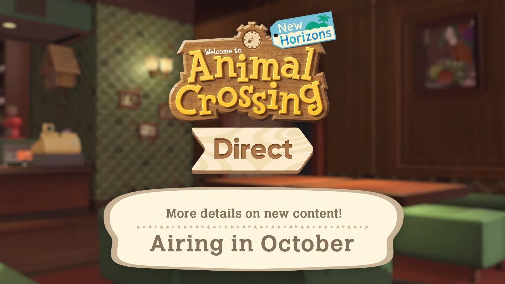 Animal Crossing New Horizons Direct announced for October, Brewster on