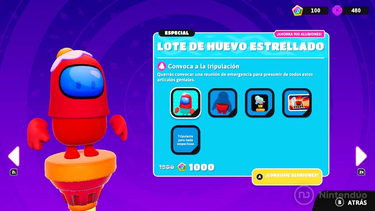 Fall Guys recibe ya los nuevos Gestos y Skins de Among Us