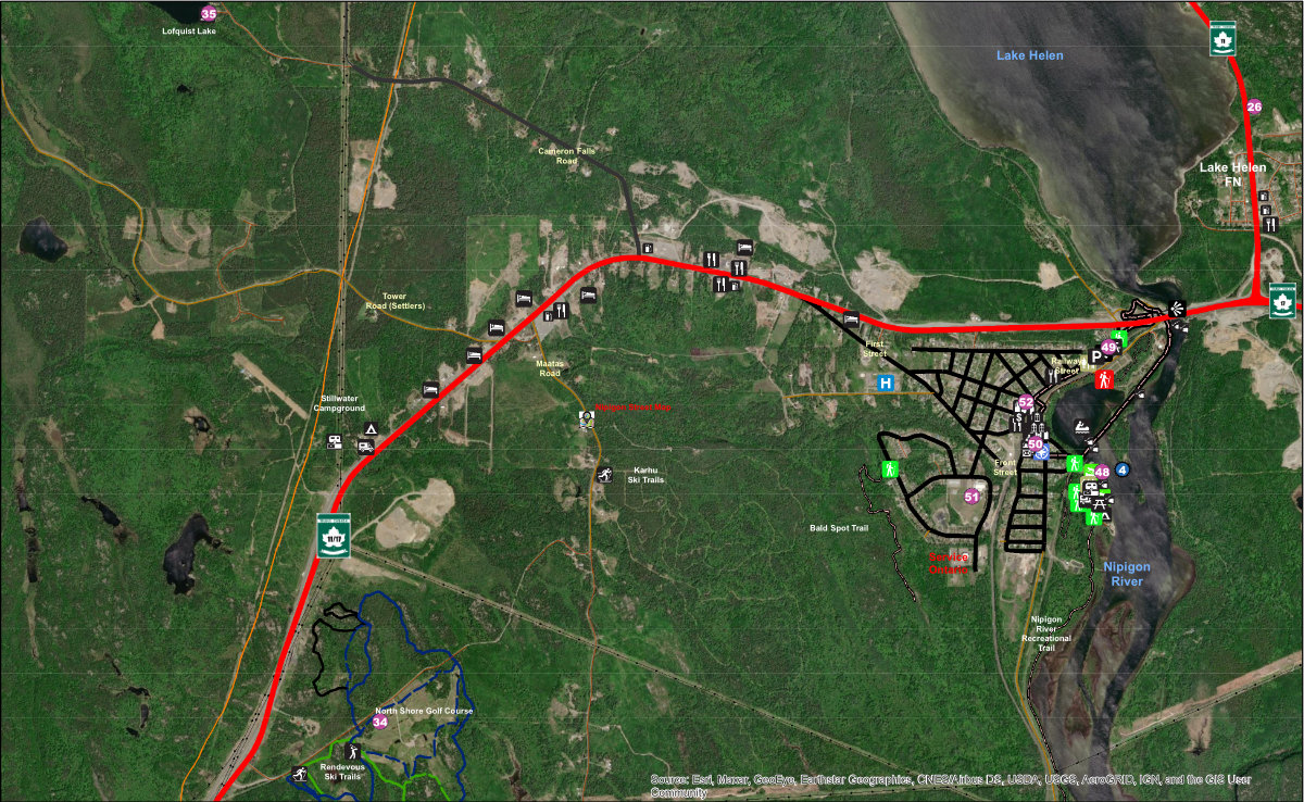 nipigonmap Land of Nipigon Adventure Guide