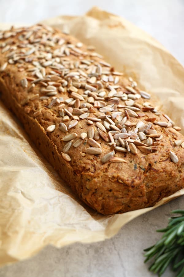 Butternut Squash Rosemary Bread (glutenfree & vegan) Nirvana Cakery