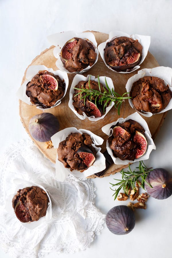 Fig Walnut Teff Muffins (vegan & glutenfree) Nirvana Cakery