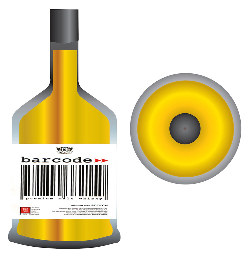 Barcode Bottle Shapes Front & Top Nisha Albuquerque
