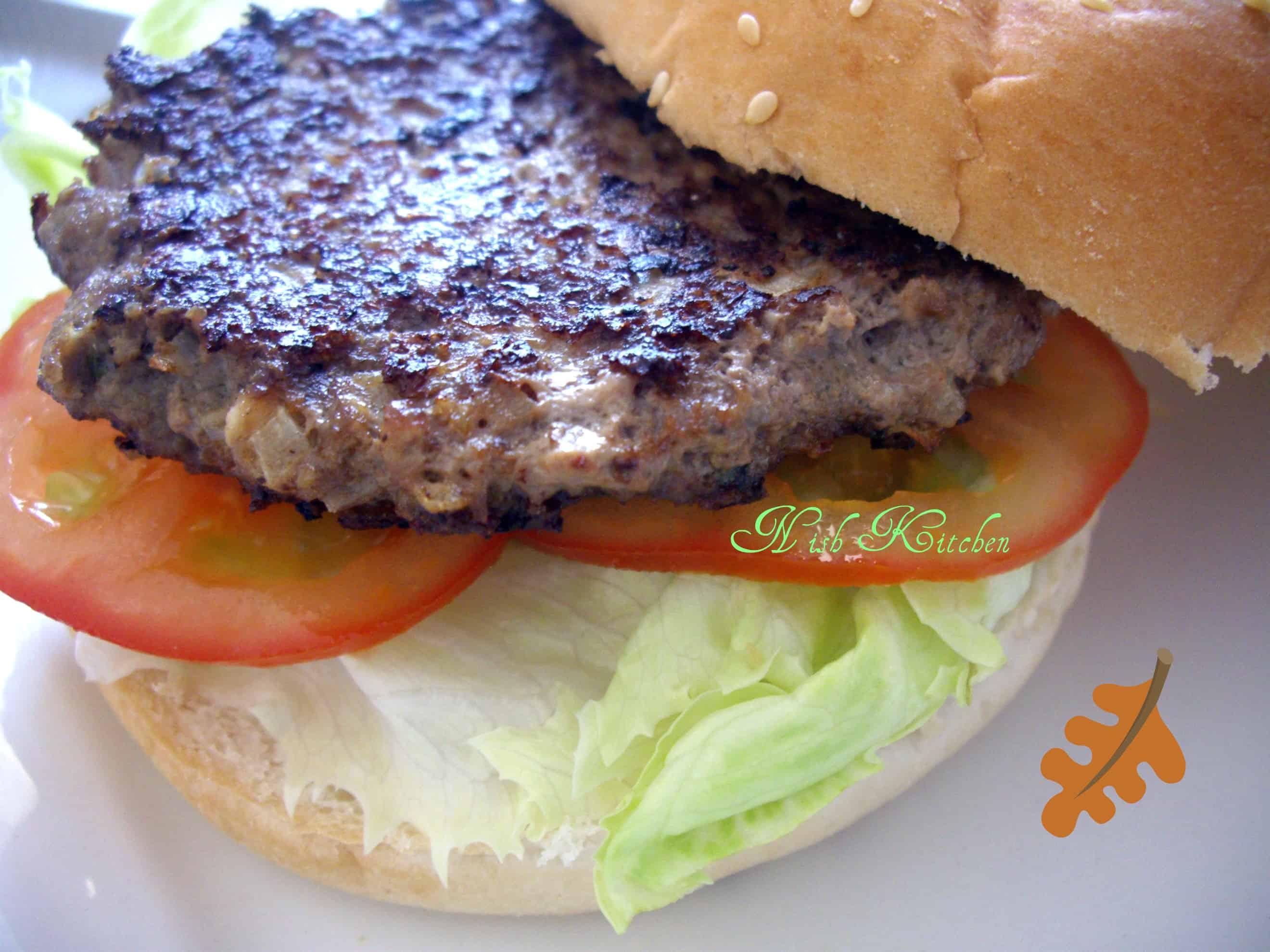 Basic Beef Burger Patty Two Ways Nish Kitchen