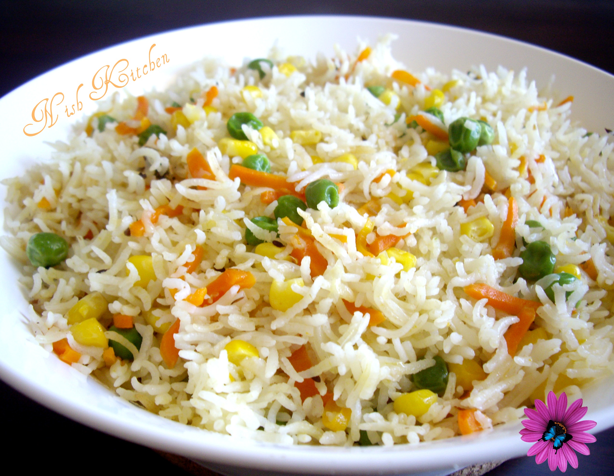 Tricolor Pulao NISH KITCHEN
