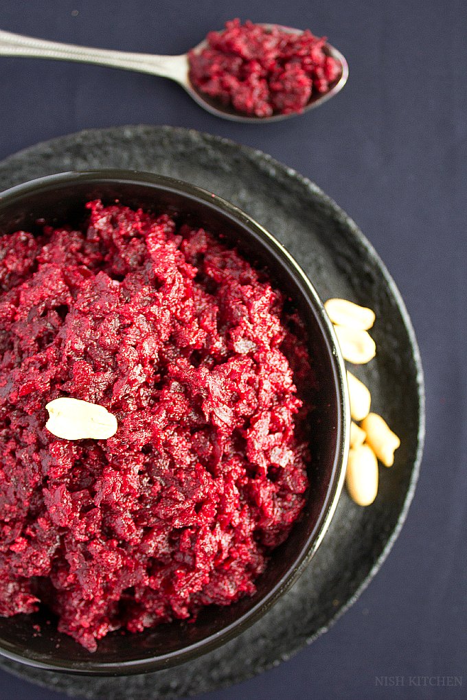 Beetroot Halwa Indian Sweets NISH KITCHEN