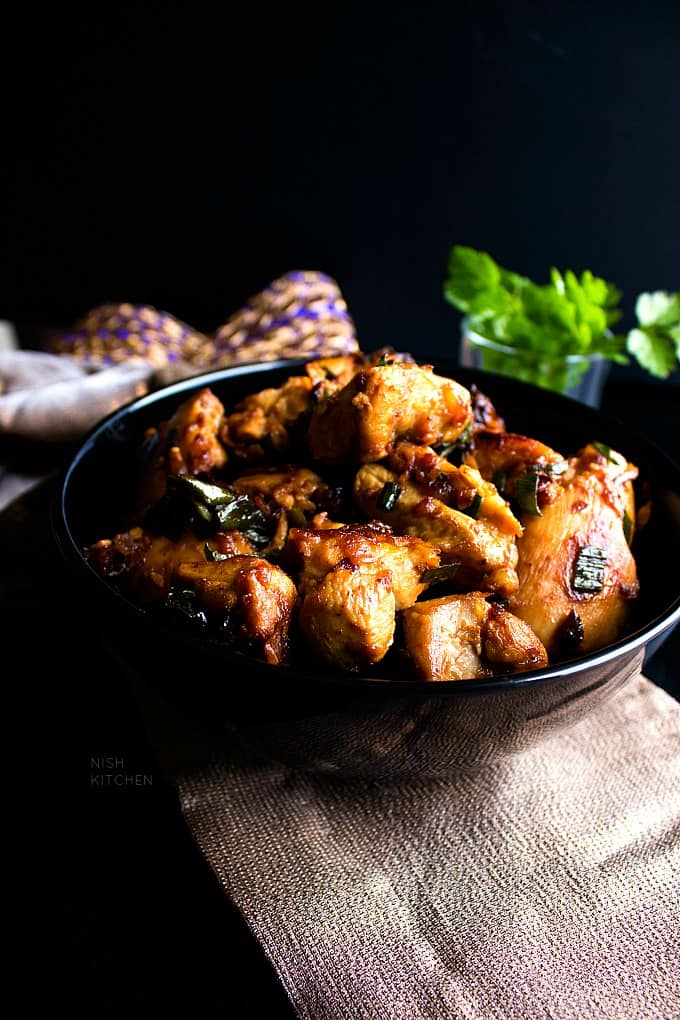 Indian Ginger Chicken Video NISH KITCHEN