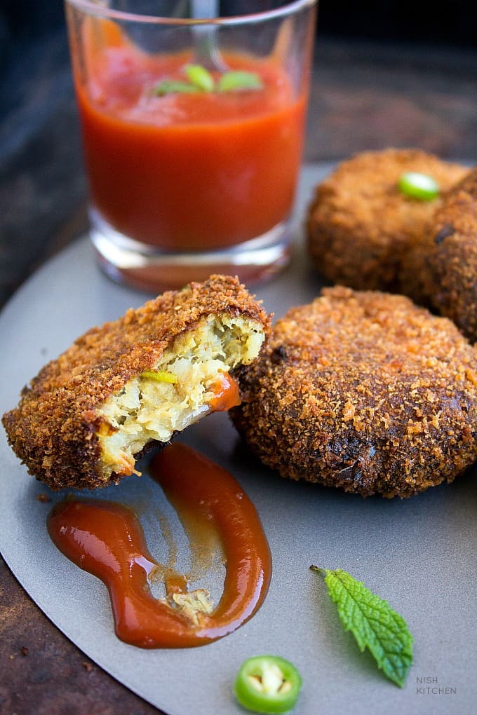 Fish Cutlet Indian Fish Cakes Video NISH KITCHEN