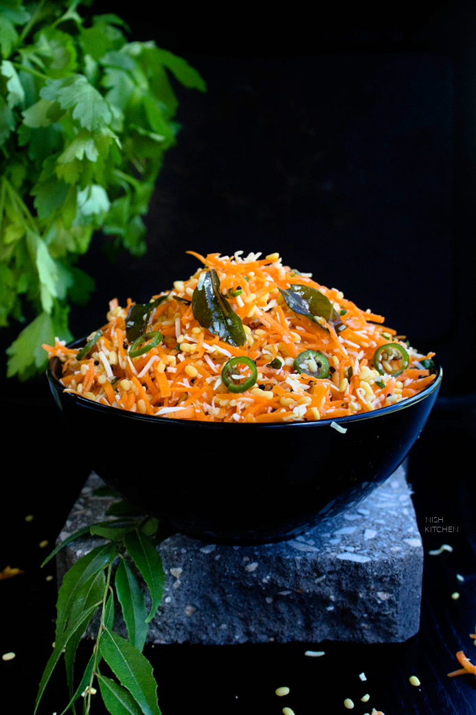 Carrot Kosambari Indian Carrot Lentil Salad Video NISH KITCHEN