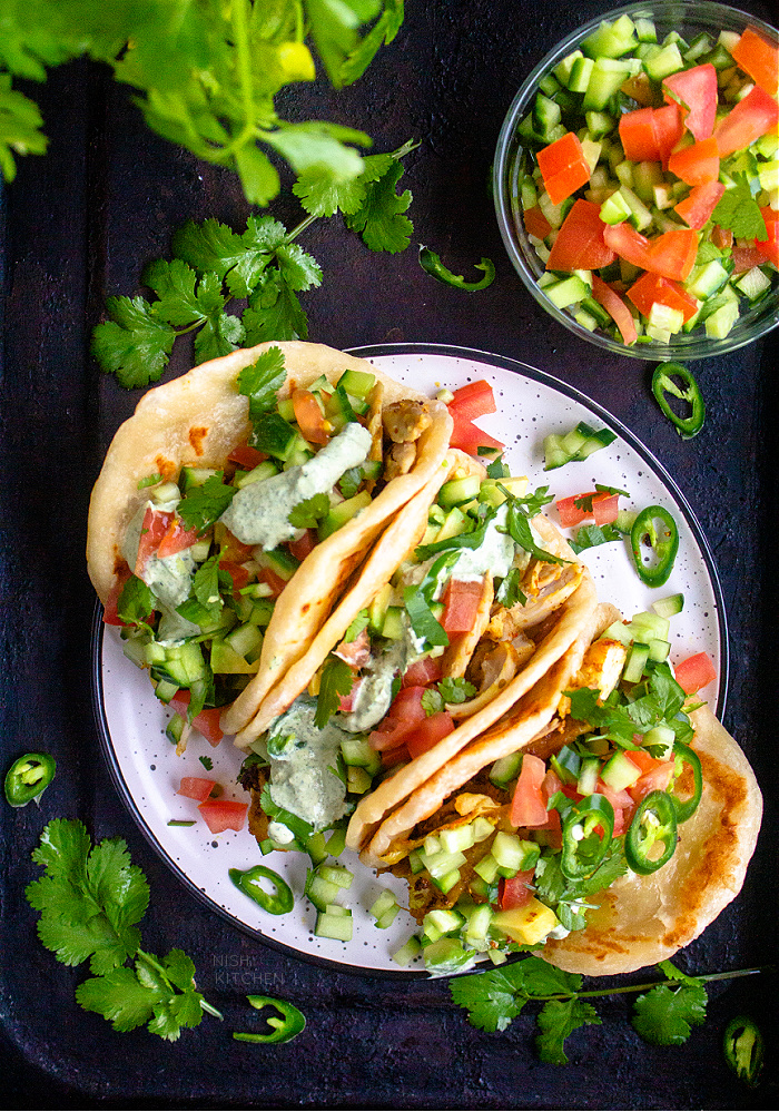 Naan Tacos Video NISH KITCHEN