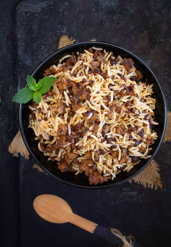 Keema Rice Video NISH KITCHEN