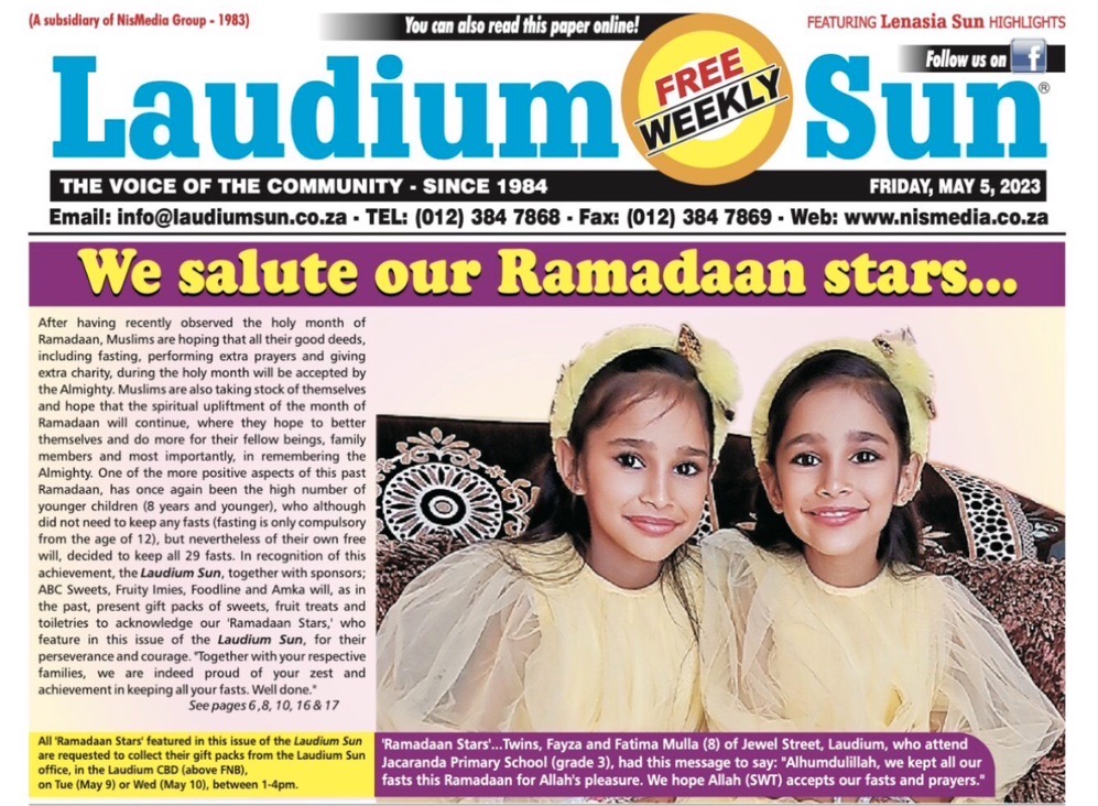 Laudium Sun May 5, 2023 NisMedia