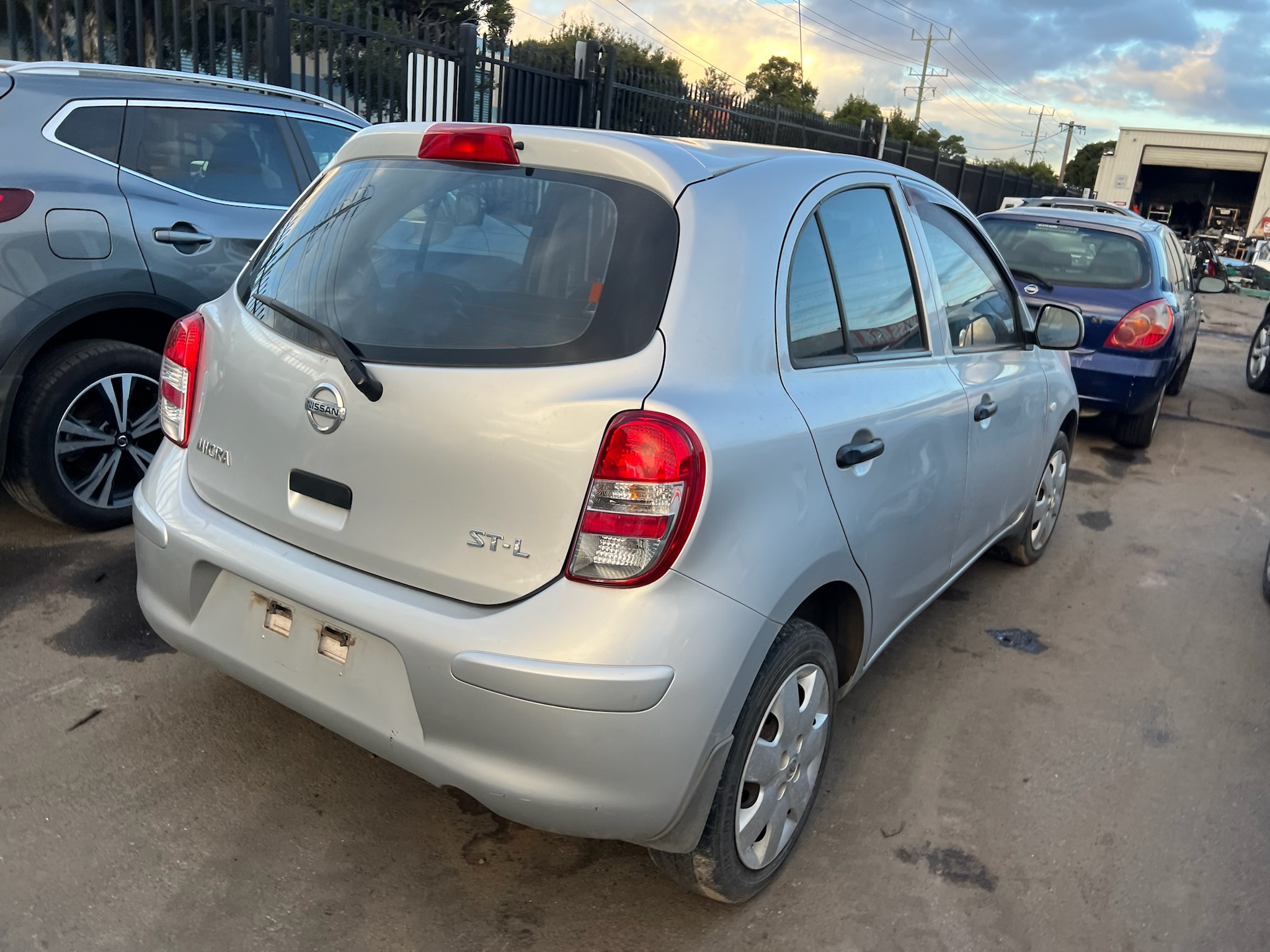 NISSAN MICRA K13 SILVER 2012 WRECKING