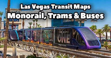 Las Vegas Monorail, Tram & Bus Maps [Schedule & Pricing]