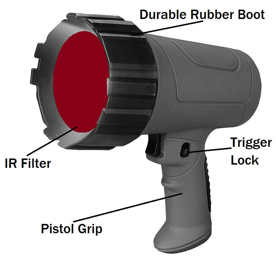 Infrared, Spotlight, IR, KNVIR100, Night, Covert, 830nm