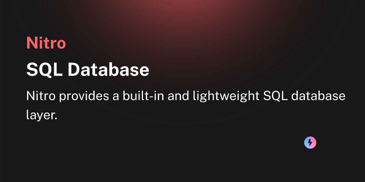 SQL Database Nitro