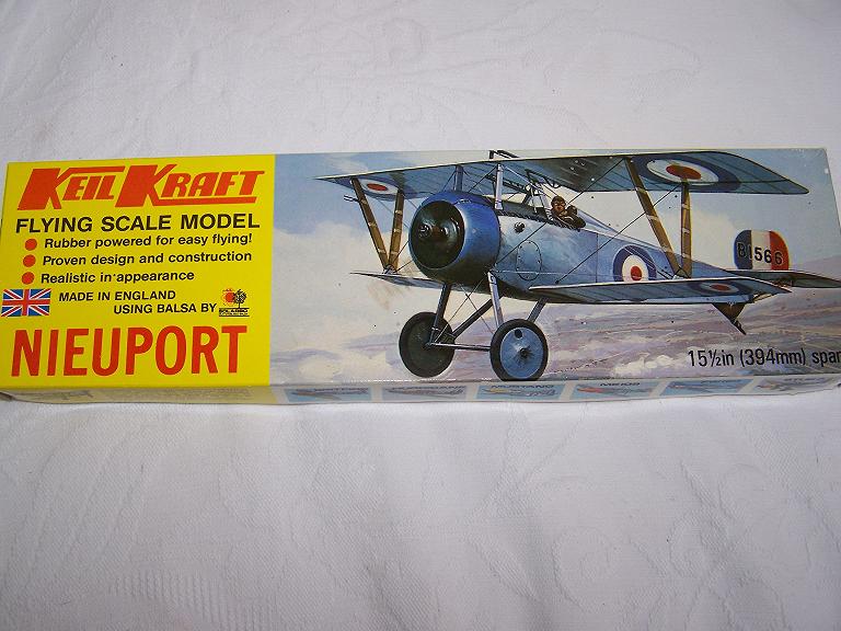Keil Kraft Nieuport rubber powered model aircraft kit